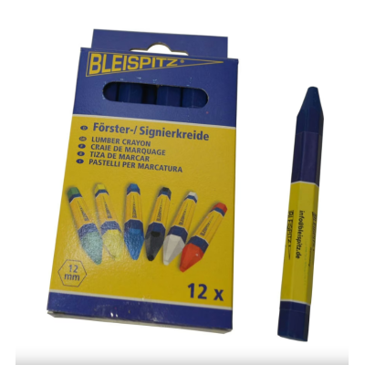 Křída lesnická Bleispitz modrá 12mm - prodej po 12 ks / 1...