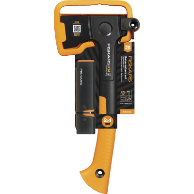 Set FISKARS X14 sekera + ostřič XSHARP 1075432