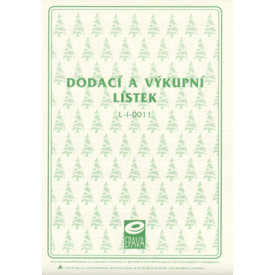 Dodací a výkupní lístek