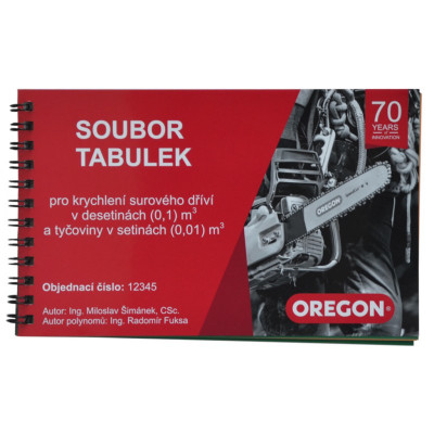Oregon Kubírovací tabulka kulatiny setinná