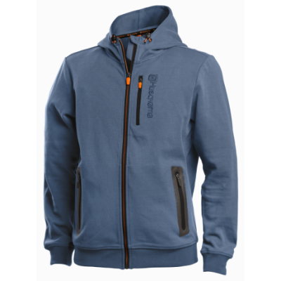 Husqvarna Mikina s kapucí Xplorer, unisex, šedomodrá