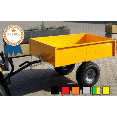 Vozík VARES TR220S - pro traktory STIGA žlutý